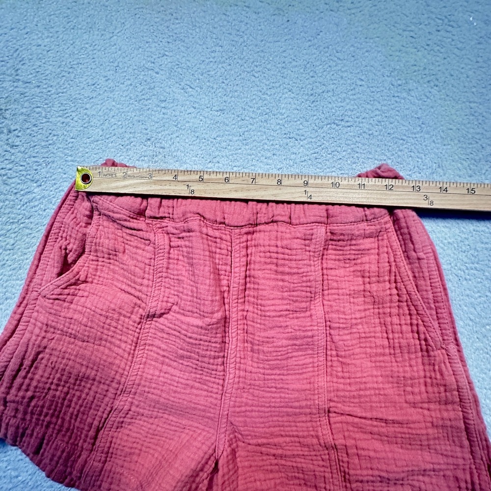 Madewell‎ Double Gauze Pull-On Shorts Womens XXS Pink Summer Casual - Picture 7 of 9